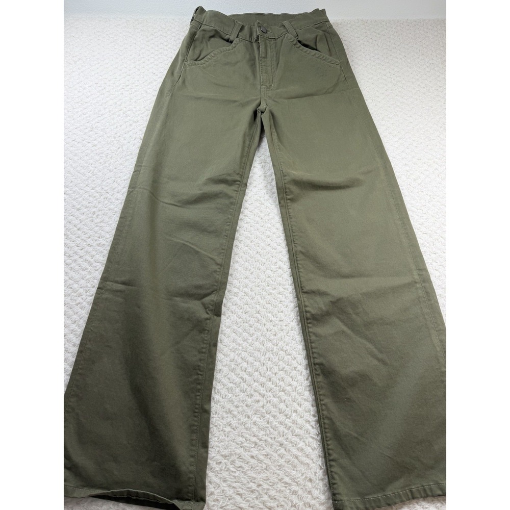 Edwin Womens Green Marl Wide Leg Trouser 26 Sample